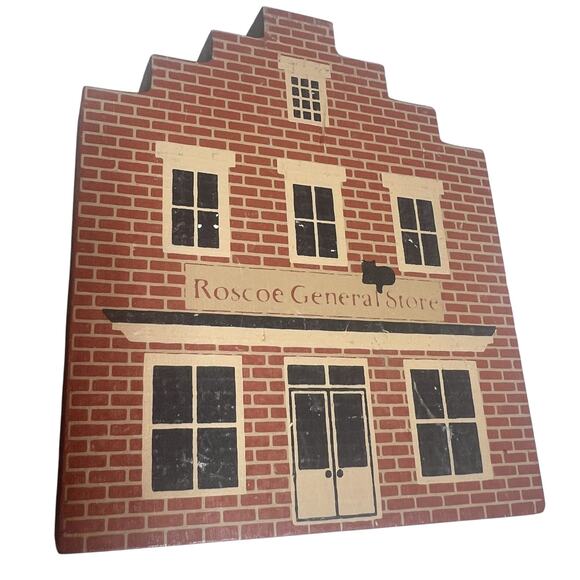 1 Cats Meow Roscoe General Store shop stamped 1986 Signed Faline 90 Ohio casper - Picture 2 of 8